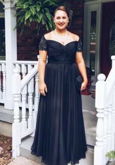 Simple Off The Shoulder Short Sleeves With Beading Chiffon Long Navy Blue Prom Dresses Evening Gowns CHPD-70915