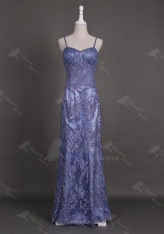 Gorgeous Sweetheart Floor-Length Sheath Lavender Homecoming Prom Dress with Appliques Beaded