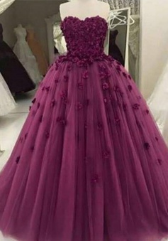 Charming Sweetheart Floor-Length Prom Dress with Patchwork