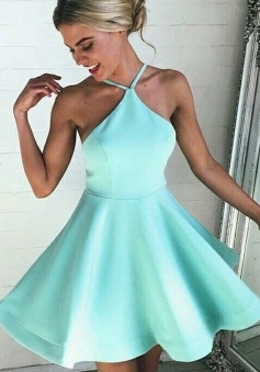 Sexy A-line Mint Green Short Homecoming Dress/Cocktail Dress