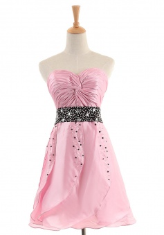 New Arrival A-line Sweetheart Short/Mini Satin Cocktail Dresses SADT100093