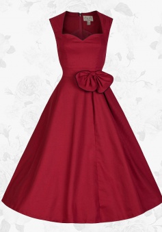 Red Retro Sweetheart 50s 60s Style Pin up Rockabilly Party Swing Prom Dress