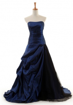 Cheap Ball Gown Strapless Floor-length Taffeta Quinceanera Dresses TADT100089