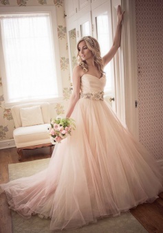 Tulle Sweetheart Ball Gown Princess Bride Dress Flowers Belt Floor Length 2018 Wedding Dresses