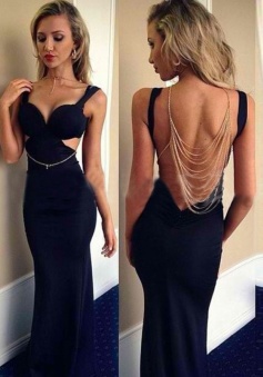 Sexy Sweetheart Sleeveless Jersey Backless Prom/Evenign Dresses