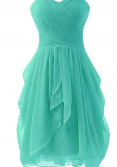 Mini Front High Low Bridesmaid Dress Short Prom Dress