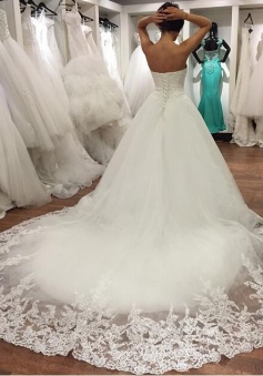 lace sweetheart wedding dress ball gowns 2017 real sample custom made