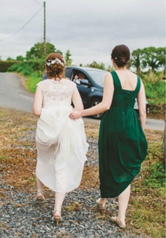 Tank V Neck Pleated Corset Chiffon Bridesmaid Dress