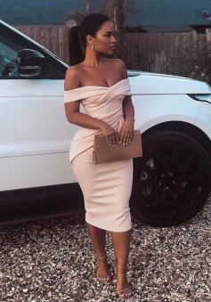 Chic Off Shoulder Sexy Evening Party Dresses