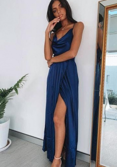 Charming Long Sexy Prom Dress with Side Silt