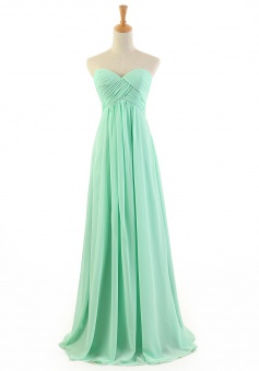 New Arrival Sheath/Column Sweetheart Floor-length Chiffon Prom Dress