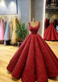 Vintage Sleeveless Ball Gown Prom Dresses