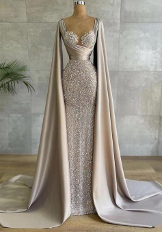 Sheath fashion long formal prom Dresses