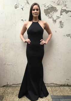 Gorgeous Sexy Black Long Evening Dresses