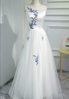 Elegant Popular Print Long Prom Dresses