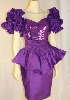 Beauty Sexy Purple Short Prom Dress