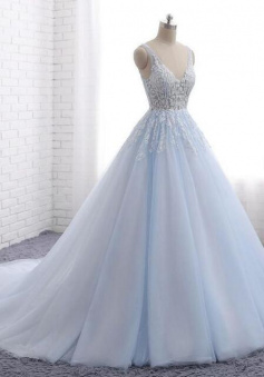 Vintage Elegant Tulle Long Evening Dress