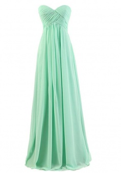 A-Line Floor-Length Sweetheart Empire Bridesmaid Dresses With Ruched