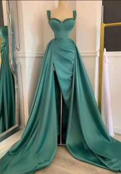 Mermaid Sweetheart Long Stain Prom Dress With Split