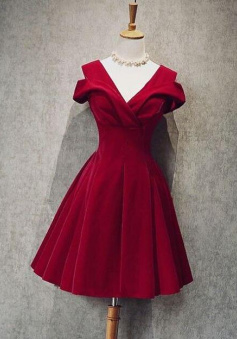 Sexy Red Stain Homecoming Dress