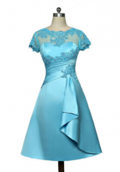 A-line Mother Of The Bride Dresses With Cap Sleeves