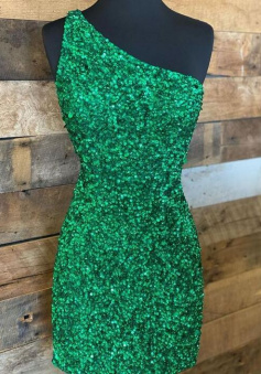 Sexy Tight Green Short Prom Dress