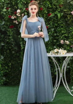 A Line Chiffon Prom Dress Bridesmaid Dresses