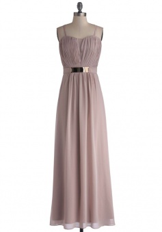 Fashion Spaghetti Straps A-line Chiffon Bridesmaid Dress