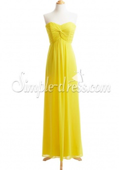 New Arrival Sheath Column Sweetheart Chiffon Bridesmaid Dress