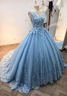 Mermaid Ball Gown Lace Prom Dress Quinceanera dress