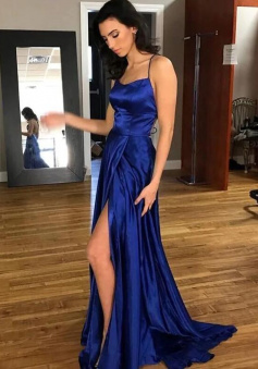 Sexy Spaghetti Straps Long Prom Dresses/Evening Dress