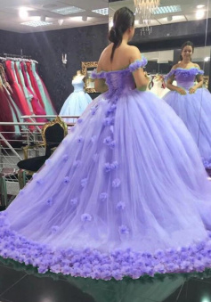 Off Shoulder Ball Gown Mermaid Sweet 16 Dress Quinceanera Gown