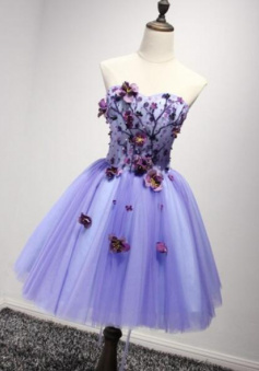 Sweetheart Tulle Short Homecoming Dress