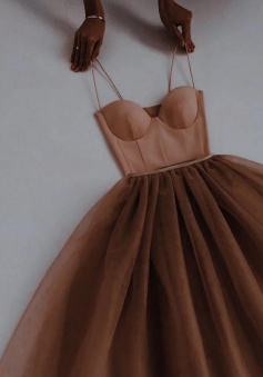 Sexy Hot Selling Straps Tulle Prom Dress
