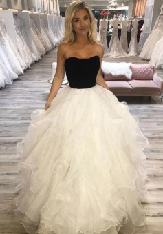 Sweetheart A-Line Ball Gown Prom Dresses