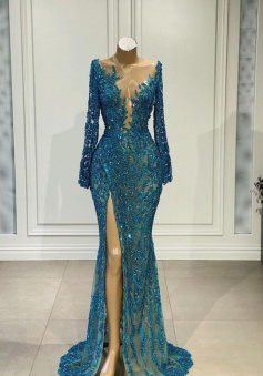 Memaid Sheanth Sexy Long Prom Evening Gown