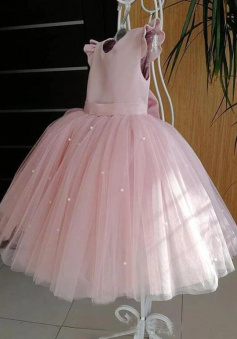 Lovely Pretty Pink Tulle Flower Girl Dresses