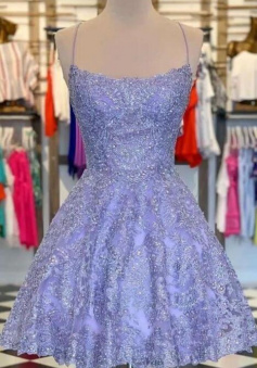 Cute Short Homecoming Dresses With Lace For Teens