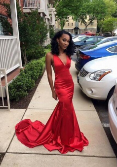 Sexy v neck Prom Dress Formal Evening Gown