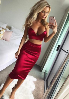 Sexy Two Piece Evening Dresses