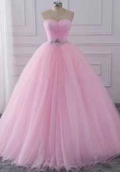 Elegant Ball Gown Pink Quinceanera Dresses Sweet 16 Dress