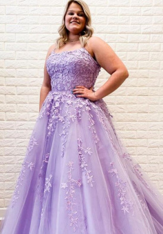 A Line Plus Size Prom Dress Graduation School Party Gown