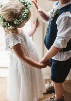 A-Line Square Cap Sleeves White Tulle Flower Girl Dress with Lace