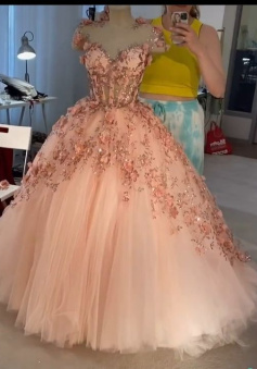 women party dresses, new arrival prom dresses, handmade flowers evening gowns, vestidos de fiesta   