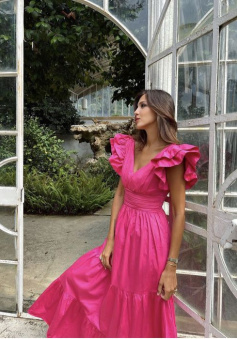 A line long prom dress, fashion evening dress     