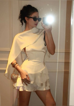 Ivory Homecoming Dress Short Evening Dress Cocktail Dresses Short Party Dress  