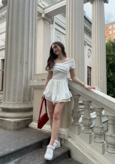 Sexy White Off Shoulder Short Prom Dress Birthday Party Dress Homecoming Dress  