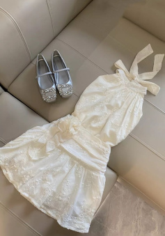 Sexy Ivory Lace Short Prom Dress Mini Birthday Party Dress Homecoming Dress  