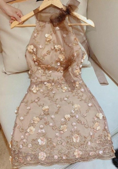 3D Flowers Short Prom Dress Birthday Party Dress Homecoming Dress  