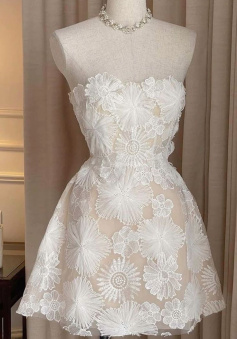 Lace Short Prom Dress Homecoming Dress 18th Birthday Outfit